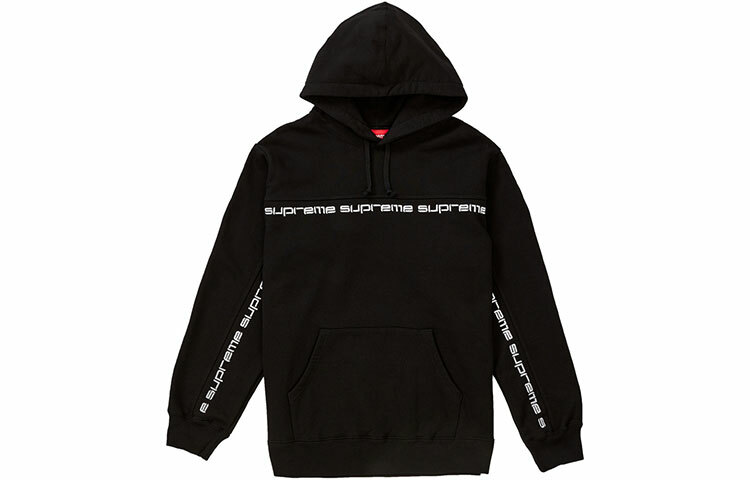 【代購】Supreme Text Stripe Hooded Sweatshirt