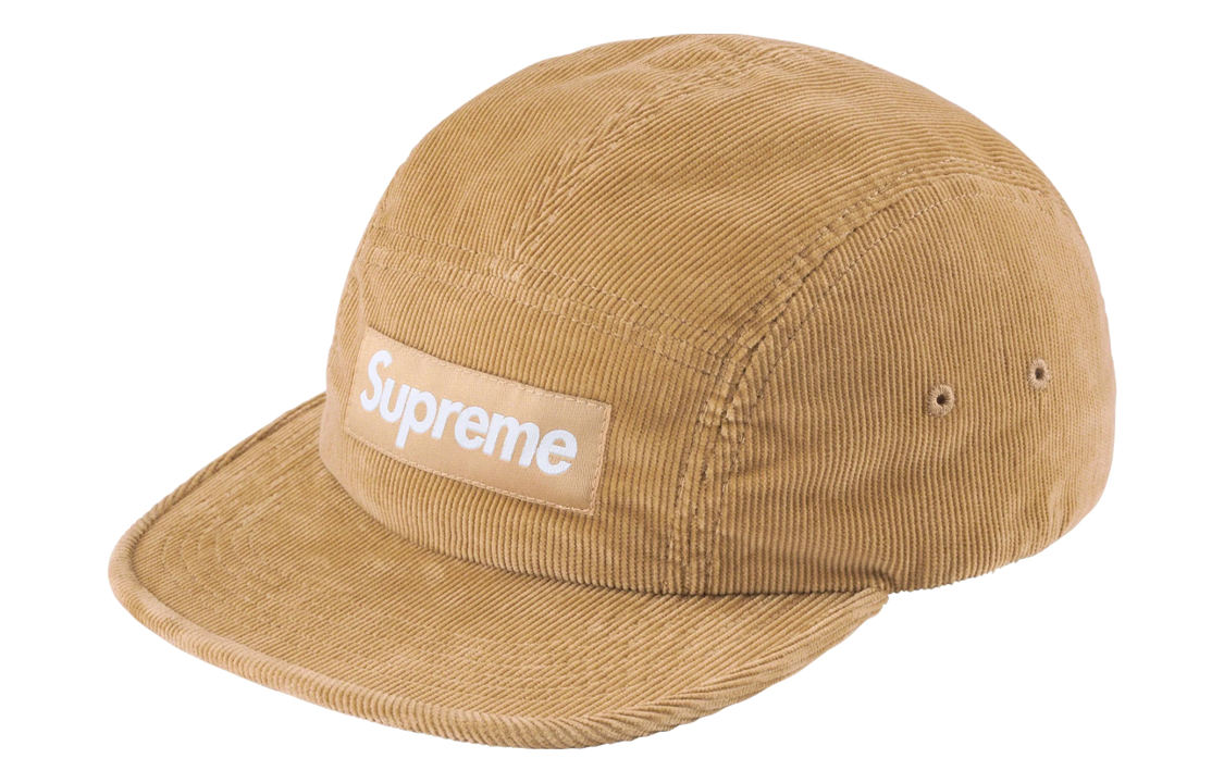 【代購】Supreme Corduroy Camp Cap FW23 Tan