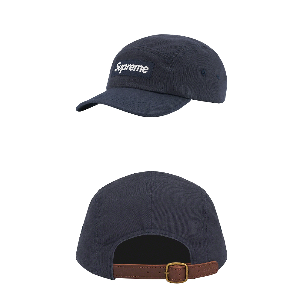 【代購】Supreme Washed Chino Twill Camp Cap FW22