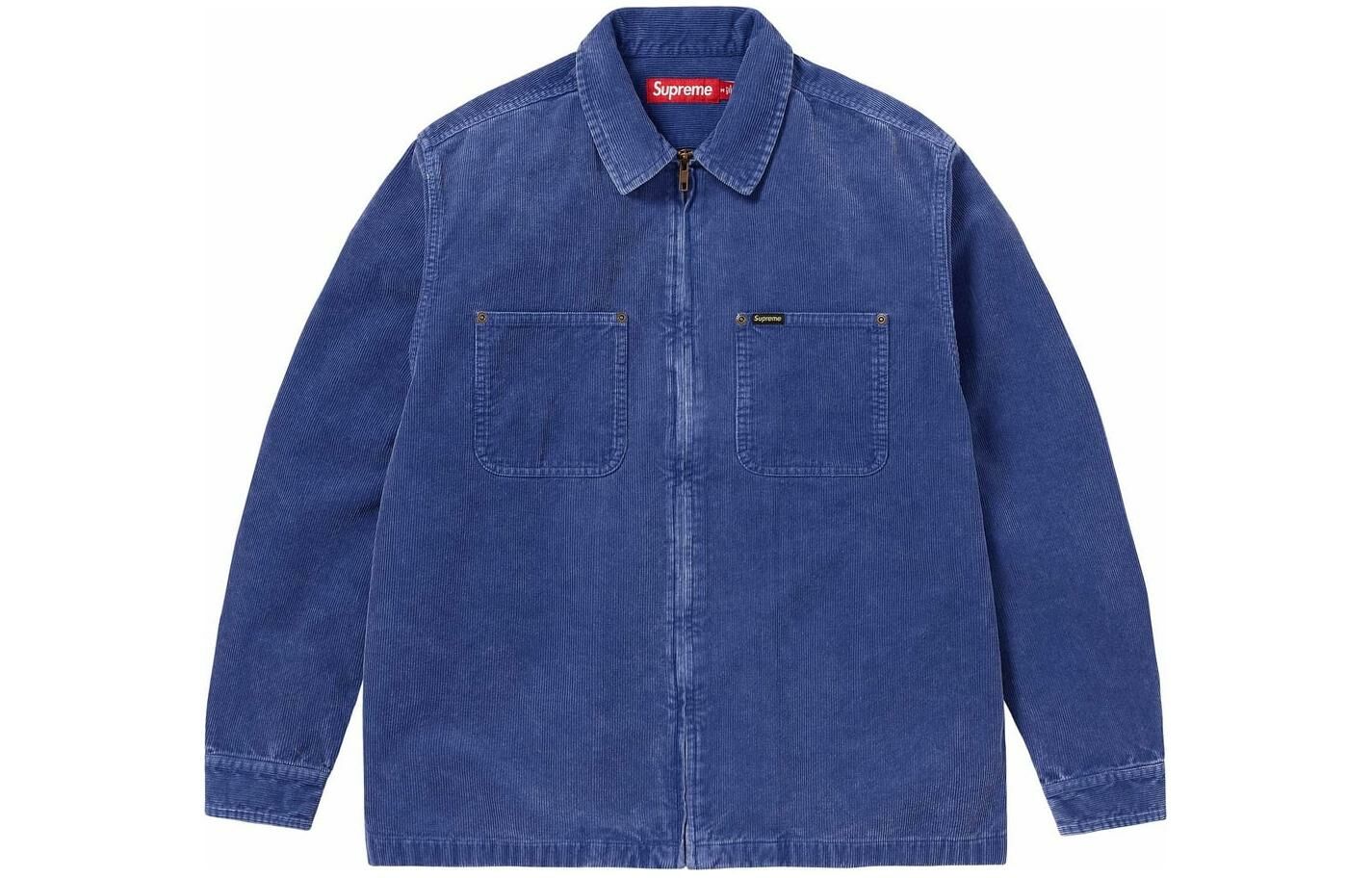 【代購】Supreme Washed Corduroy Zip Up Shirt