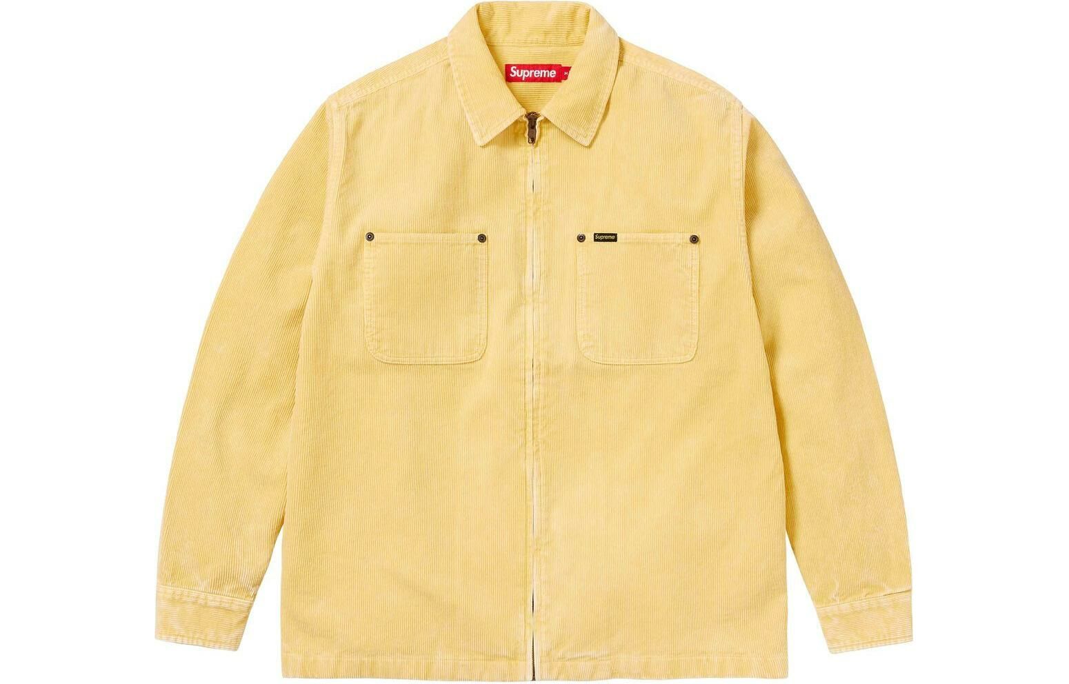 【代購】Supreme Washed Corduroy Zip Up Shirt
