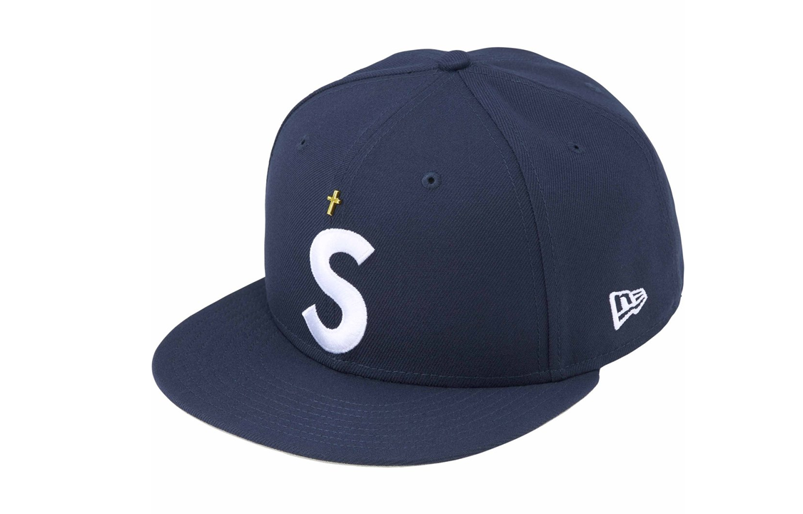 【代購】Supreme Gold Cross S Logo New Era Fitted Hat