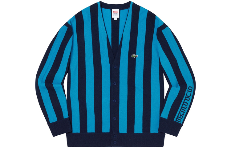 【代購】Supreme Lacoste Stripe Cardigan