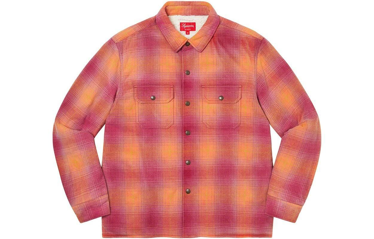 【代購】Supreme Shearling Lined Flannel Shirt