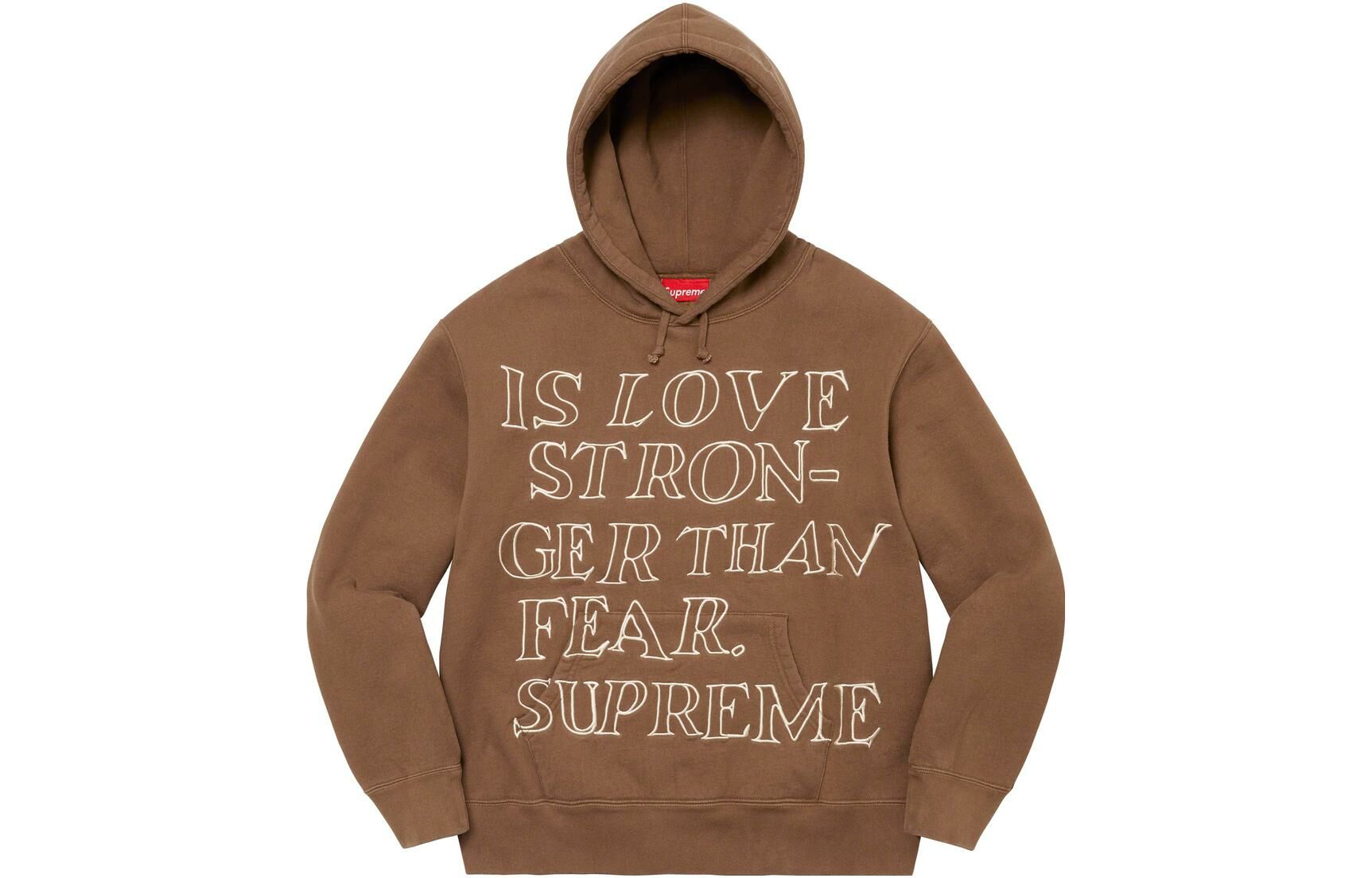 【代購】Supreme Stronger Than Fear Hooded Sweatshirt