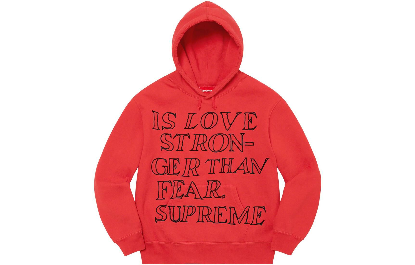 【代購】Supreme Stronger Than Fear Hooded Sweatshirt