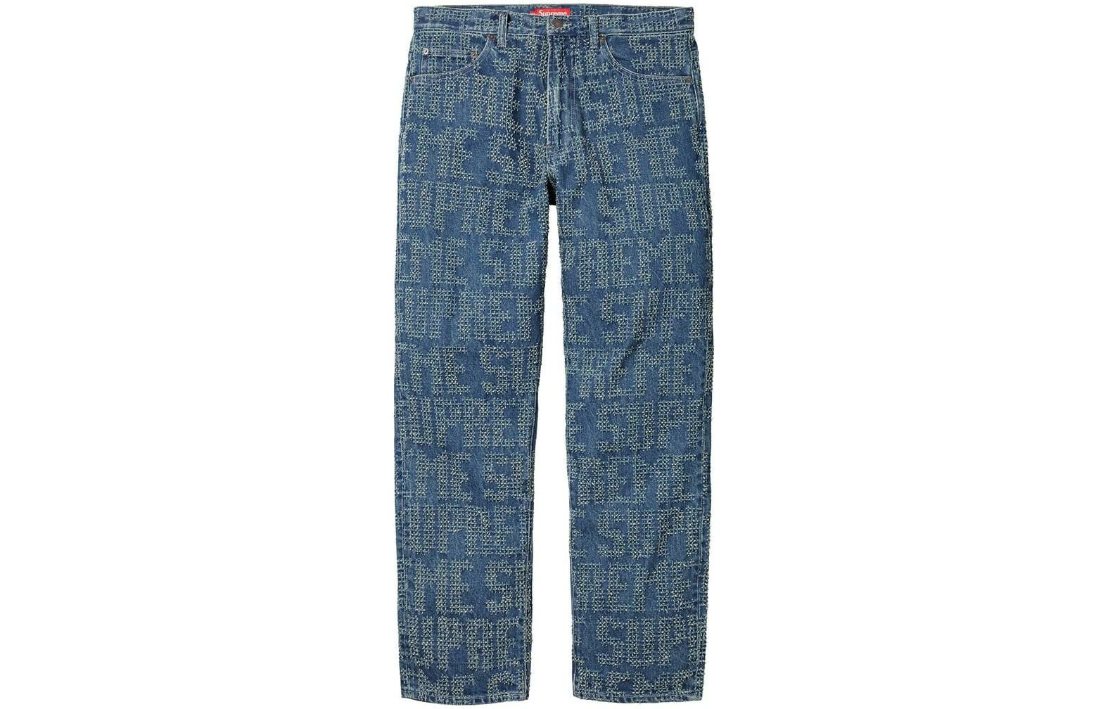 【代購】Supreme Needle Punch Regular Jean