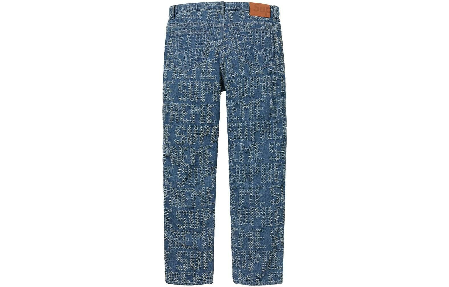 【代購】Supreme Needle Punch Regular Jean