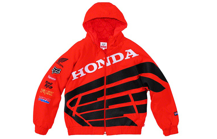 【代購】Supreme Honda Fox Racing Puffy Zip Up Jacket