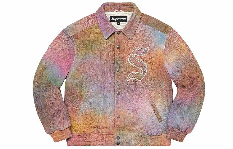 【代購】Supreme Pebbled Leather Varsity Jacket