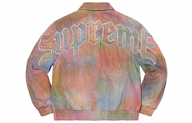 【代購】Supreme Pebbled Leather Varsity Jacket