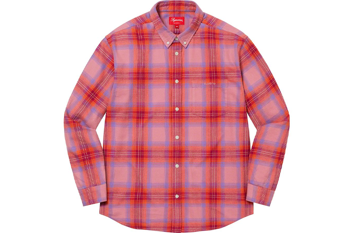 【代購】Supreme Brushed Plaid Flannel Shirt