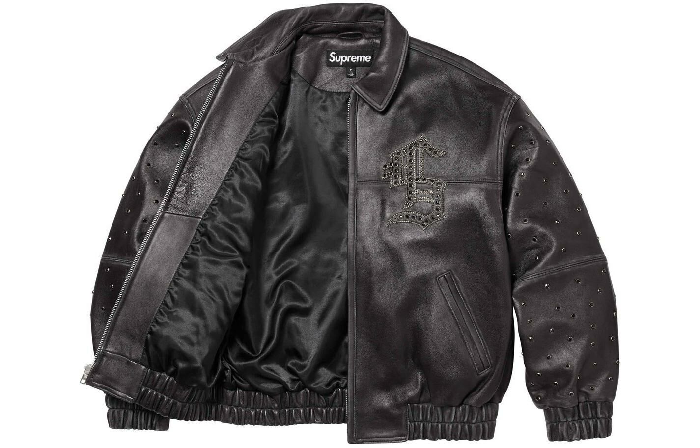 【代購】Supreme Gem Studded Leather Jacket
