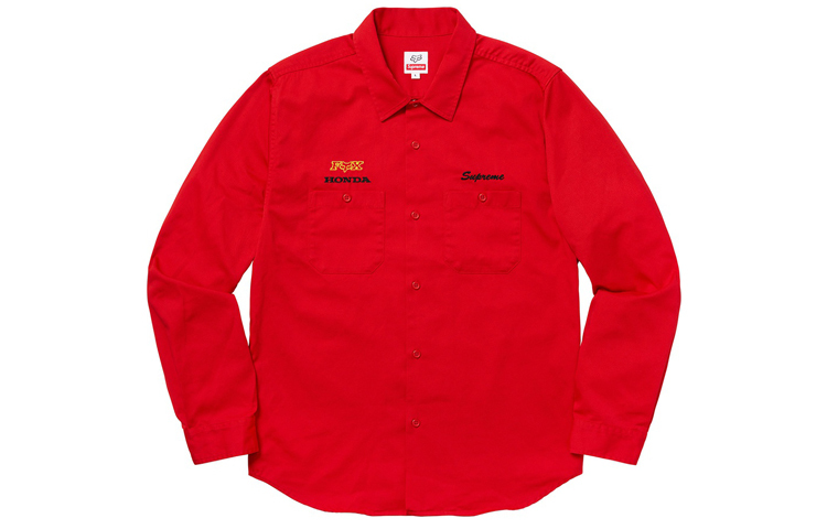 【代購】Supreme Honda Fox Racing Work Shirt