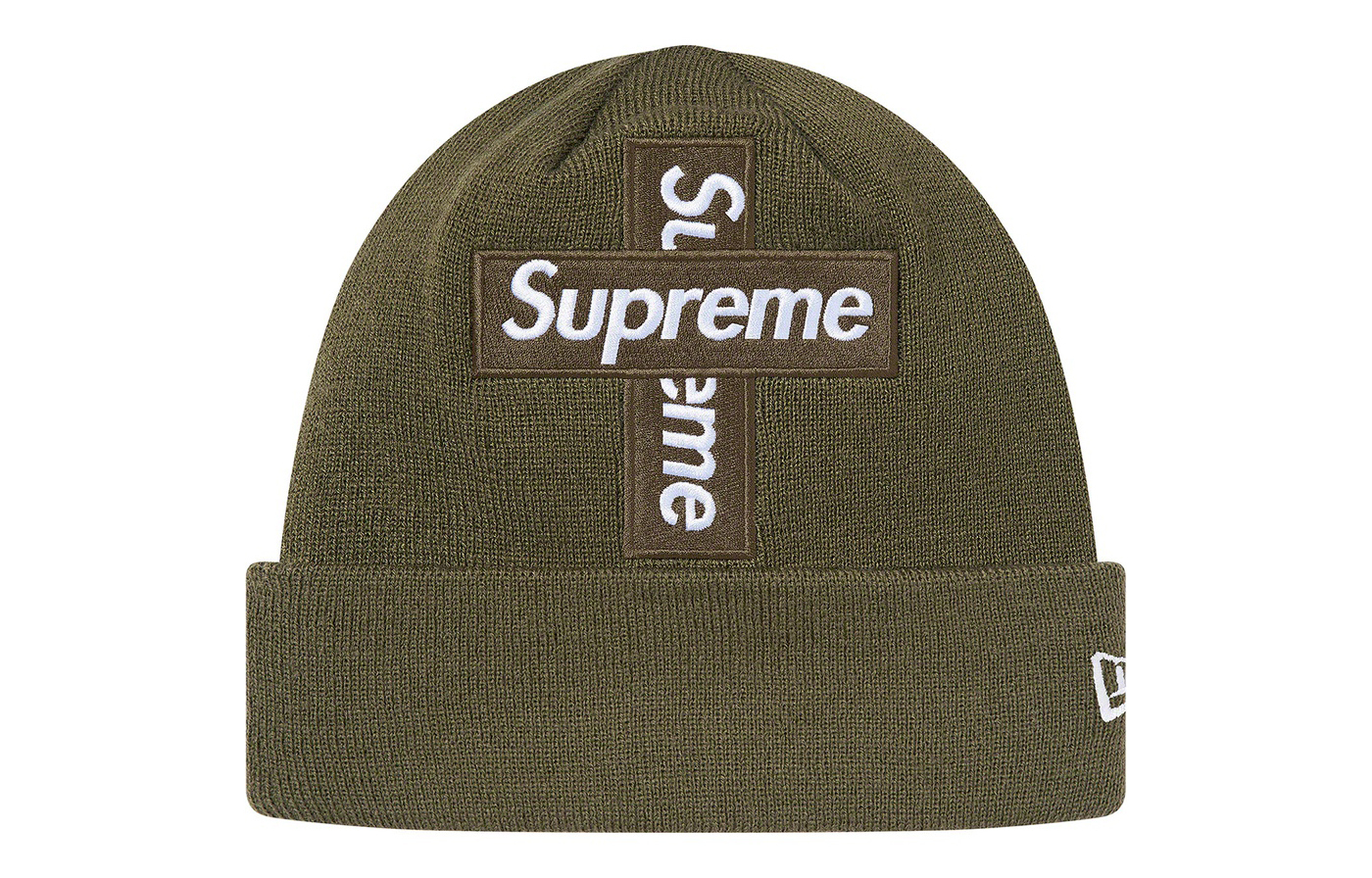 【代購】Supreme New Era Cross Box Logo Beanie