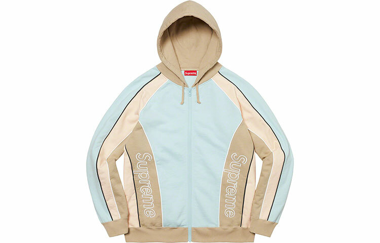 【代購】Supreme Track Paneled Zip Up Hooded Sweatshirt