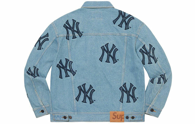 【代購】Supreme X New York Yankees Denim Trucker Jacket