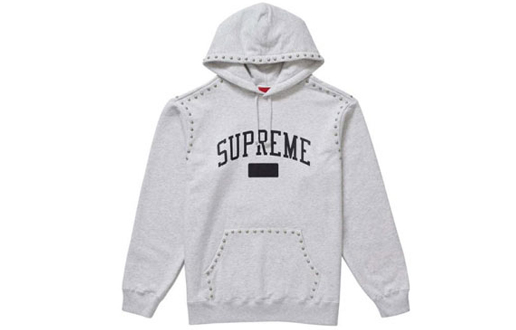 【代購】Supreme Studded Hooded Sweatshirt FW18