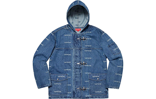 【代購】Supreme Logo Denim Turnout Jacket