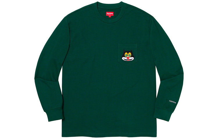 【代購】Supreme Cat L/S Pocket Tee