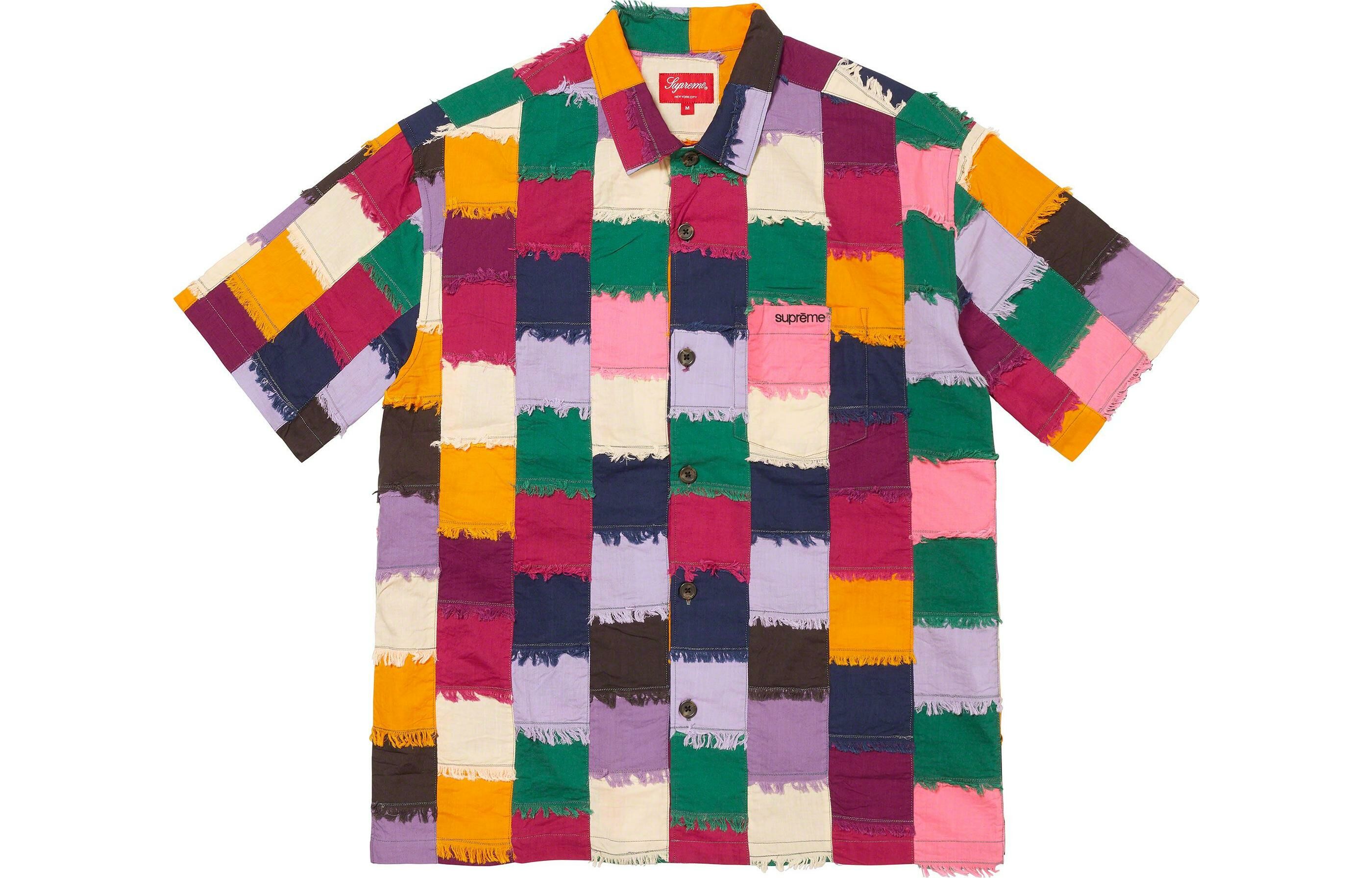 【代購】Supreme Patchwork S/S Shirt