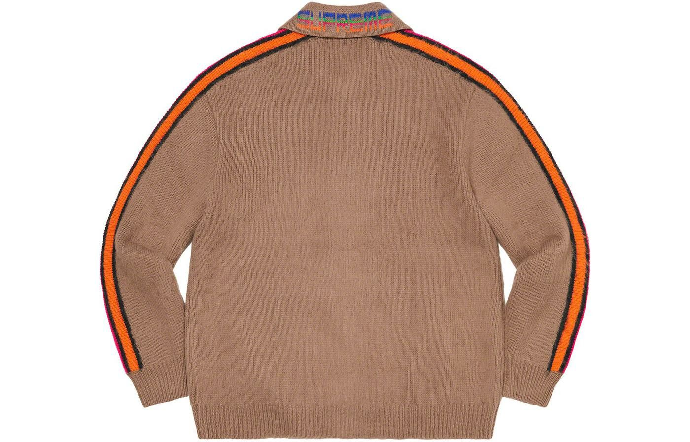 【代購】Supreme Sleeve Stripe Zip Up Sweater