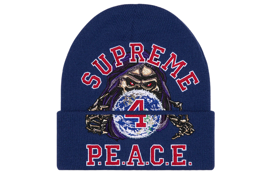 【代購】Supreme Peace Embroidered Beanie