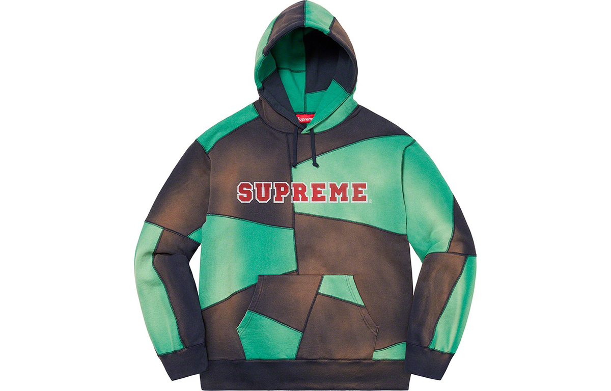【代購】Supreme Patchwork Hooded Sweatshirt