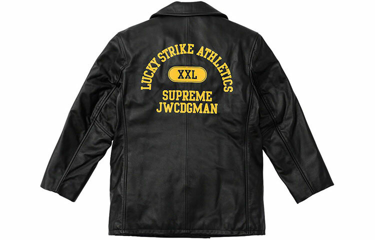 【代購】Supreme Junya Watanabe Cdg Man Schott Leather Peacoat