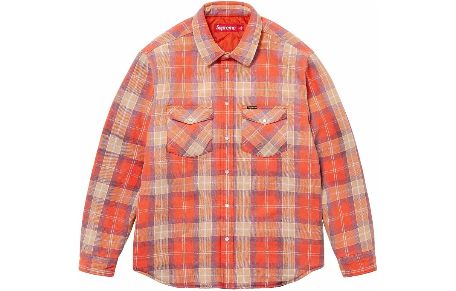 【代購】Supreme Quilted Flannel Snap Shirt
