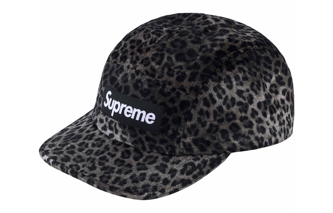 【代購】Supreme Leopard Velvet Camp Cap