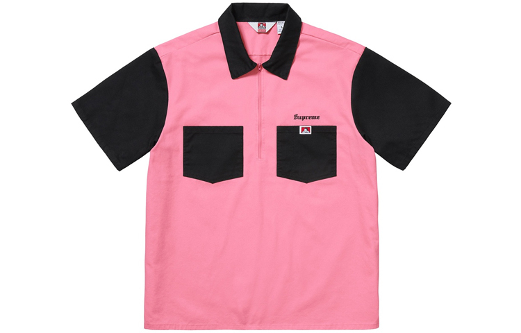 【代購】Supreme Ben Davis Half Zip Work Shirt