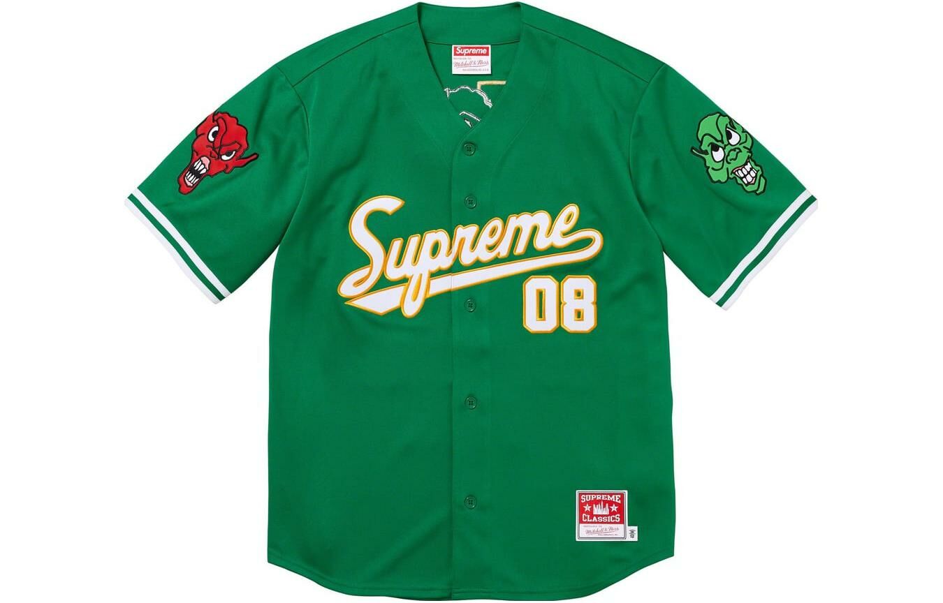 【代購】Supreme Mitchell & Ness Downtown Hell Baseball Jersey