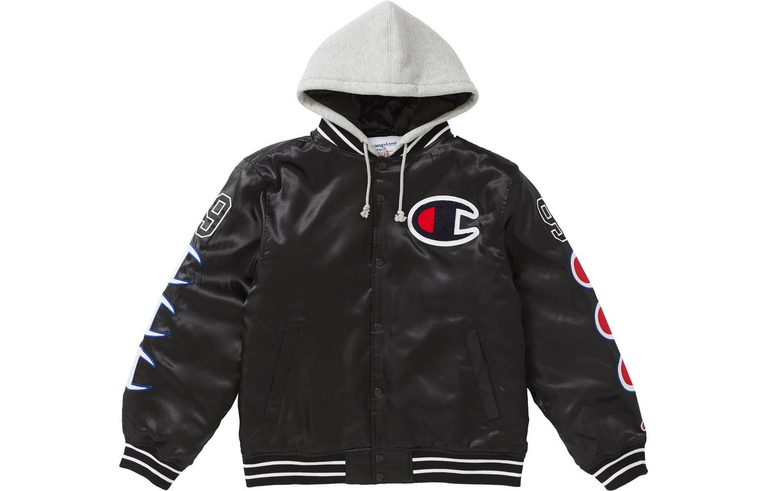 【代購】Supreme Champion Hooded Satin Varsity Jacket