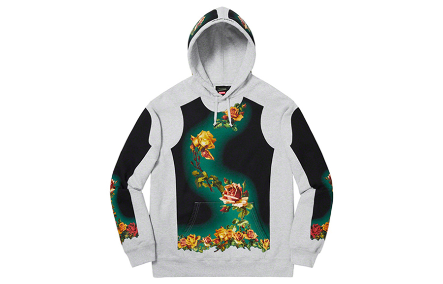 【代購】Supreme Jean Paul Gaultier Floral Print Hooded Sweatshirt