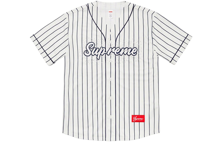 【代購】Supreme Rhinestone Baseball Jersey