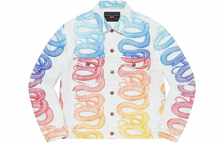 【代購】Supreme Hysteric Glamour Snake Denim Trucker Jacket