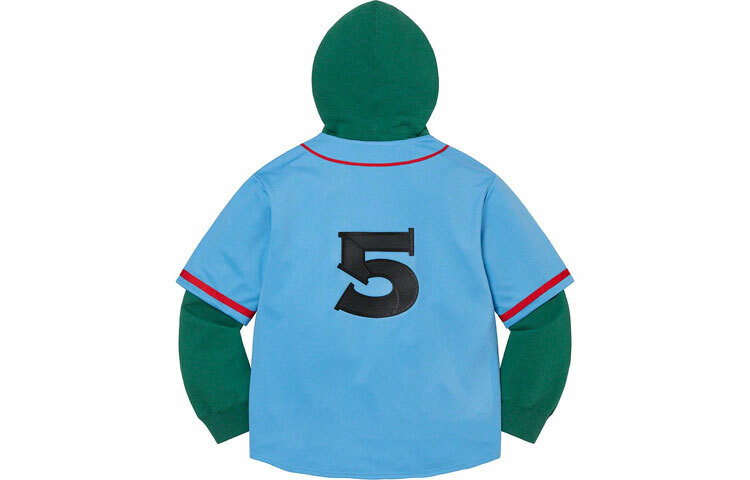 【代購】Supreme Baseball Jersey Hooded Sweatshirt