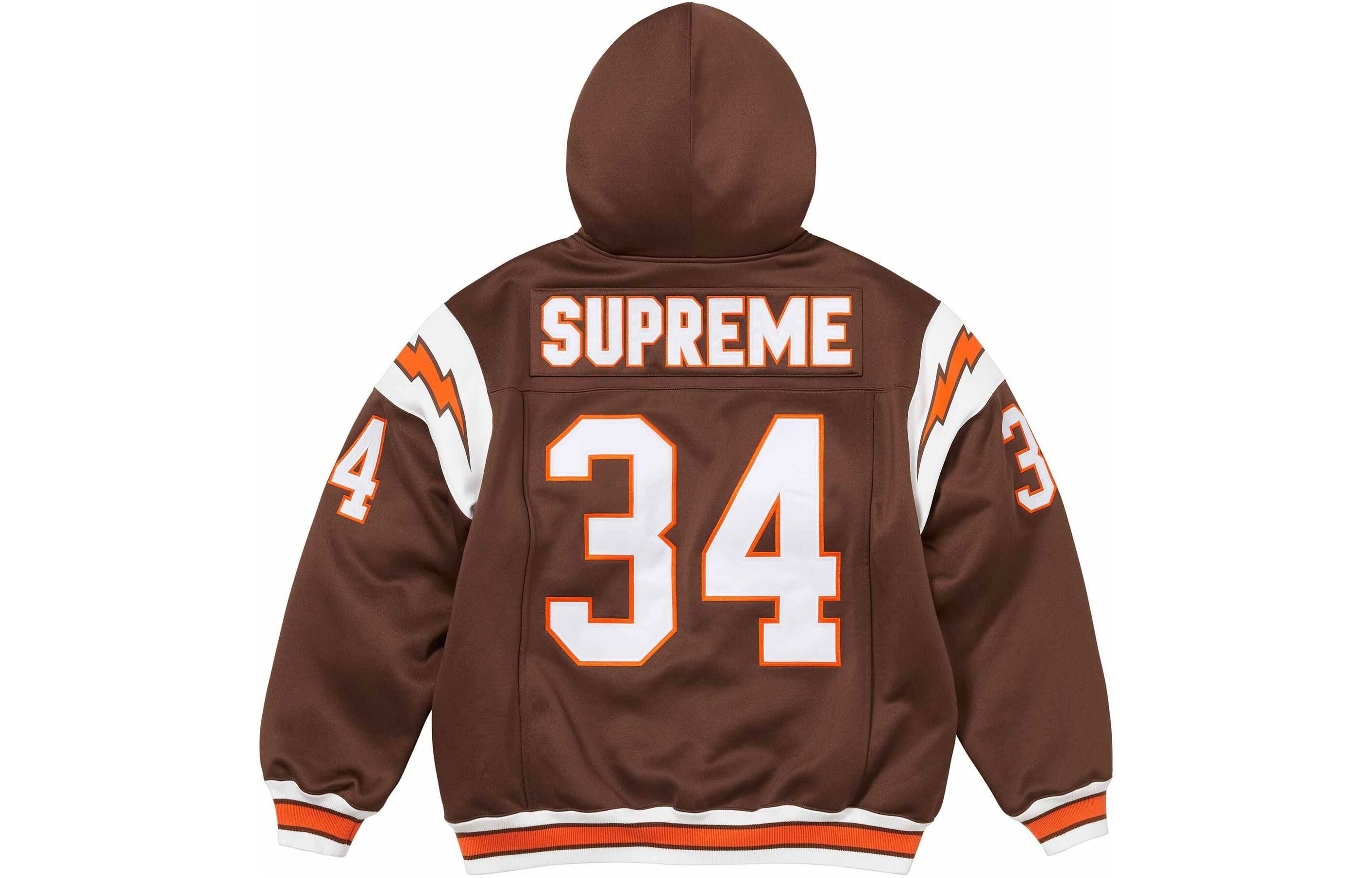 【代購】Supreme Football Zip Up Hooded Sweatshirt