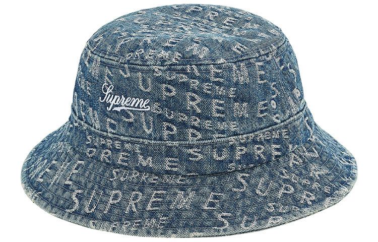 【代購】Supreme Week 17 Warp Jacquard Logos Denim Crusher Black