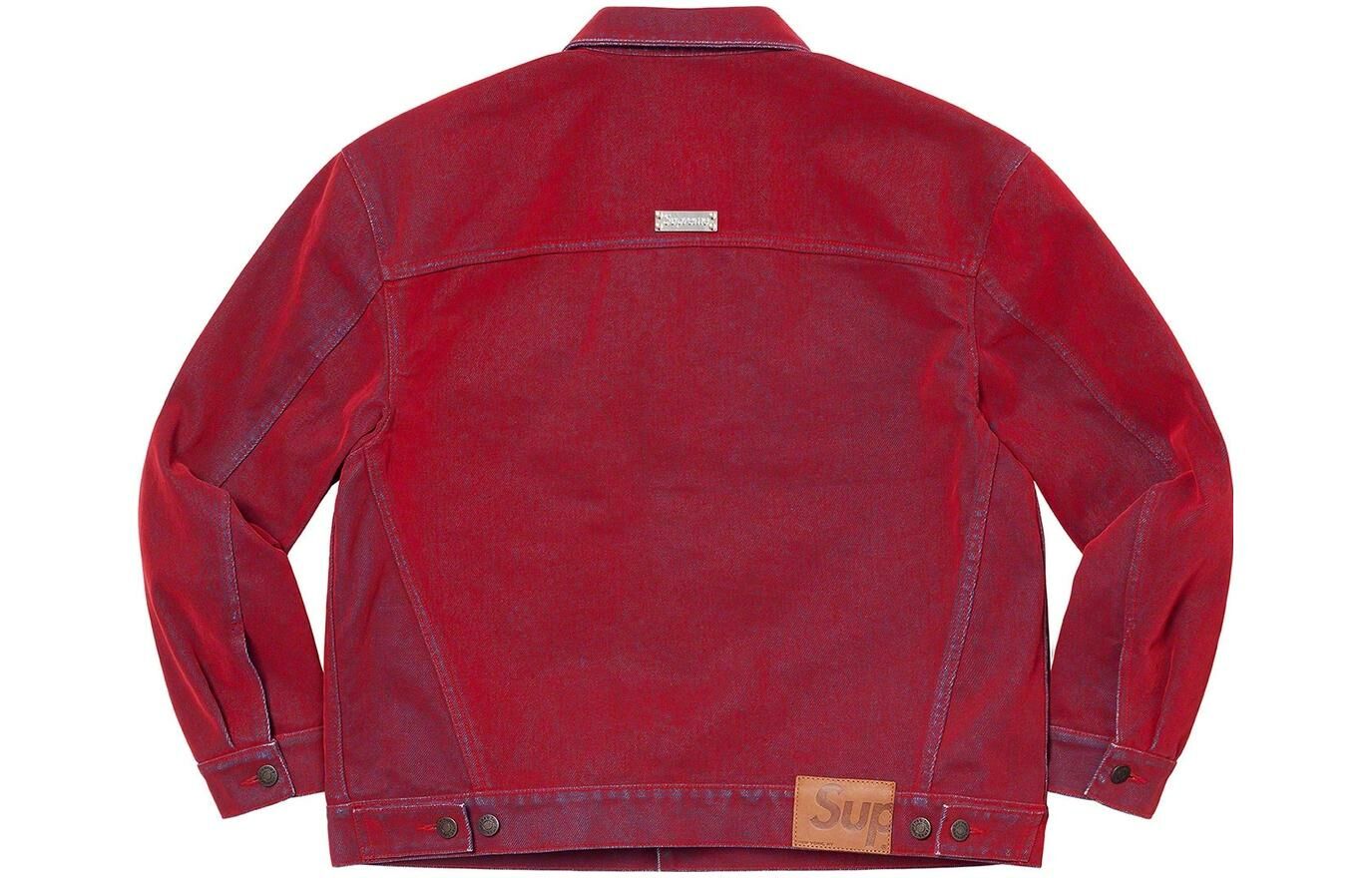 【代購】Supreme Flocked Denim Trucker Jacket