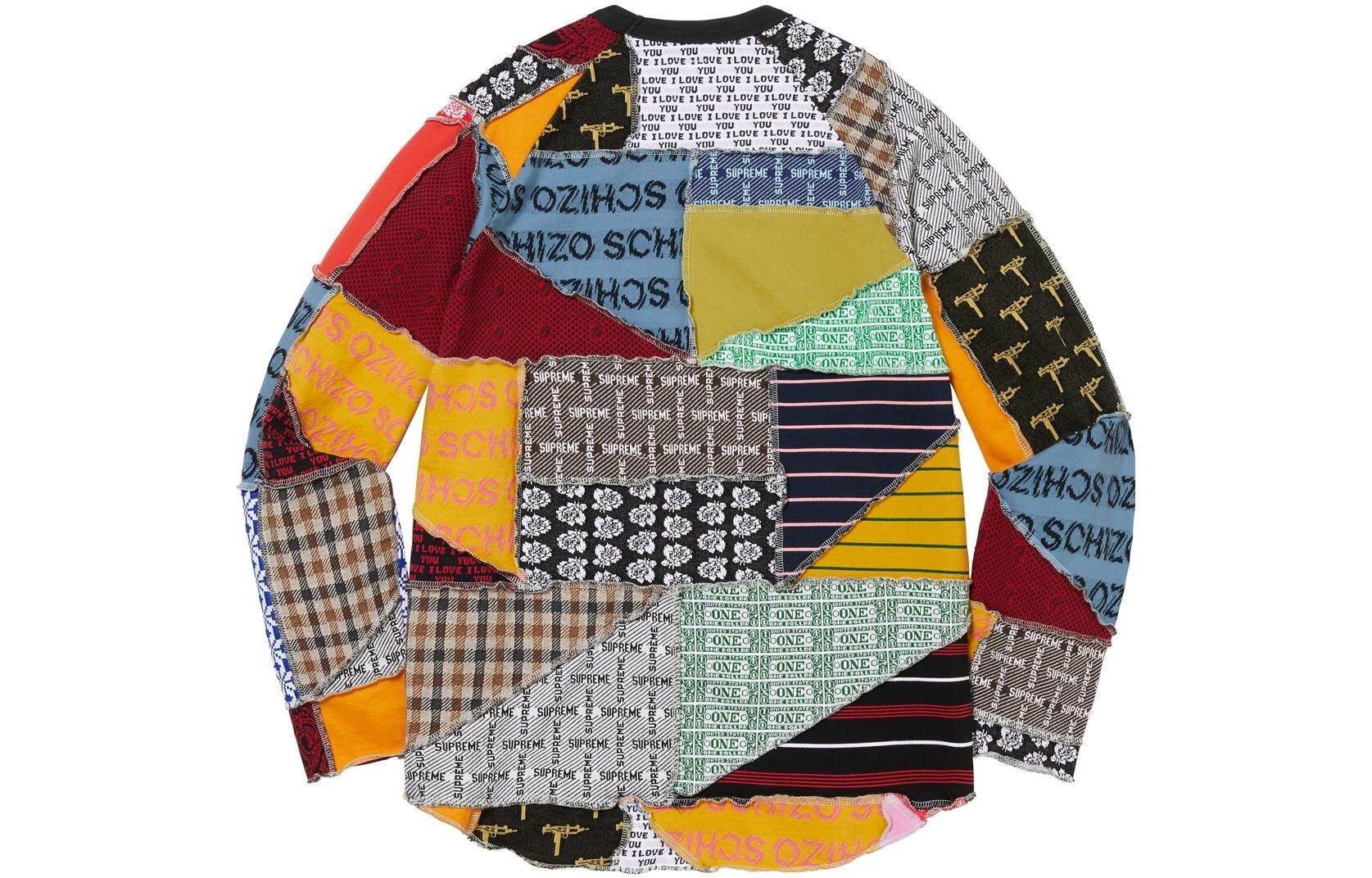 【代購】Supreme Patchwork Jacquard L/S Top