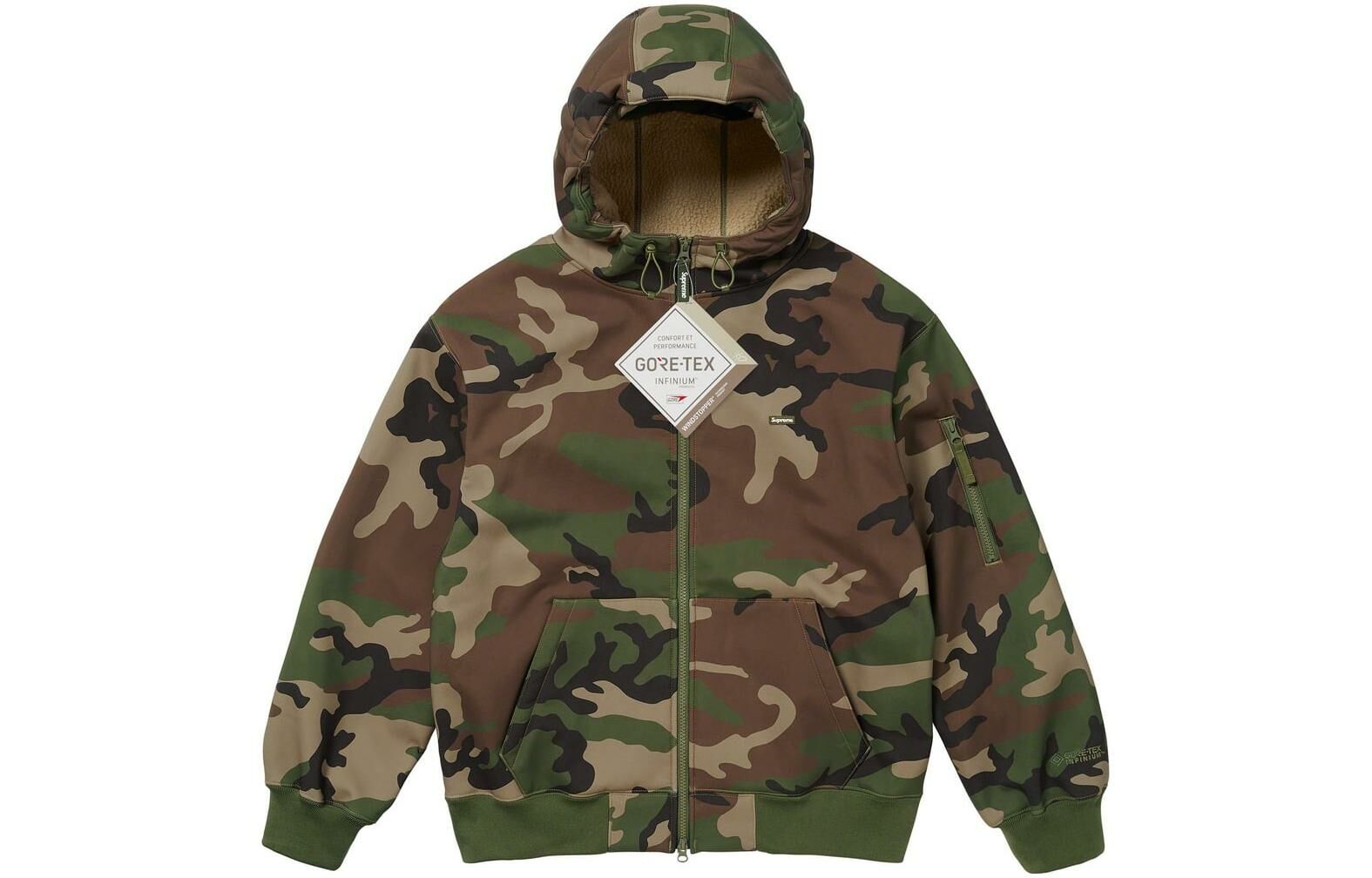 【代購】Supreme Windstopper Zip Up Hooded Sweatshirt FW23