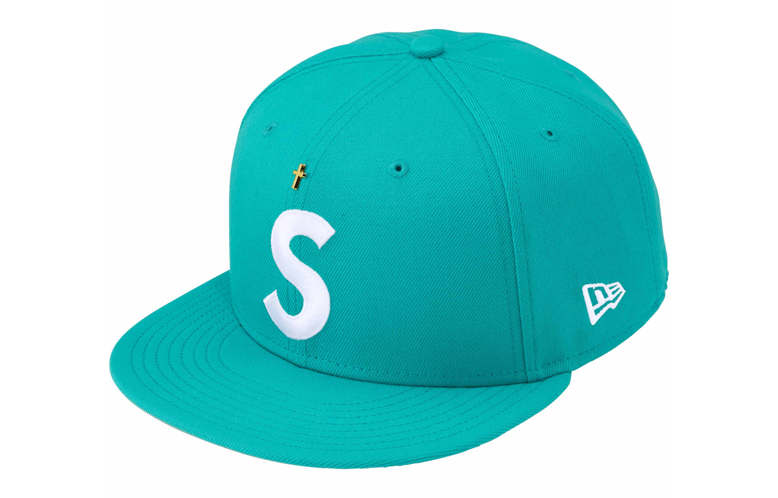 【代購】Supreme Gold Cross S Logo New Era Fitted Hat