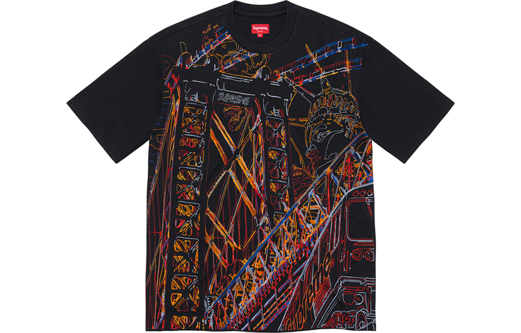 【代購】Supreme Bridge Embroidered S/S Tee