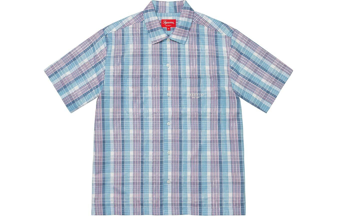 【代購】Supreme Metallic Plaid S/S Shirt