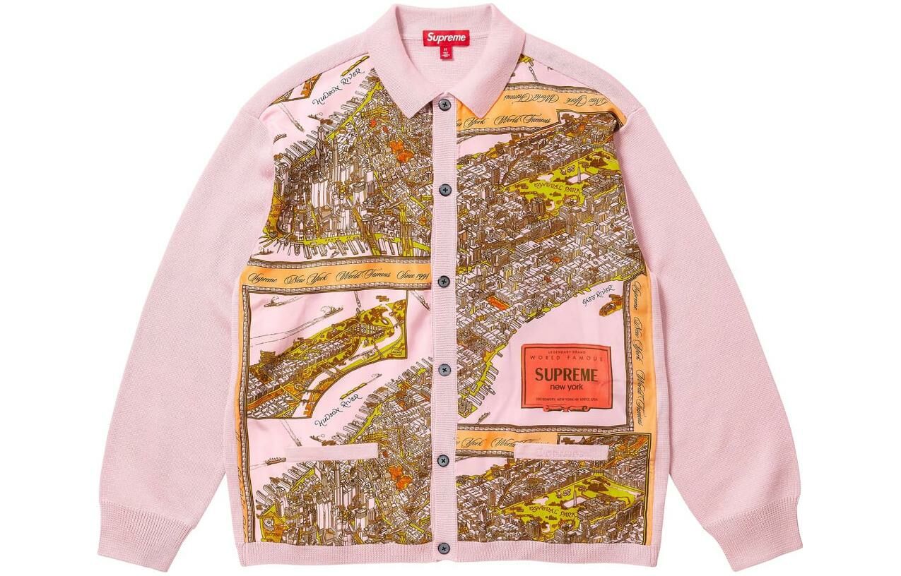 【代購】Supreme Silk Map Cardigan