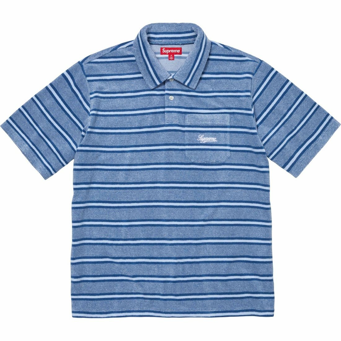 【代購】Supreme Stripe Terry S S Polo