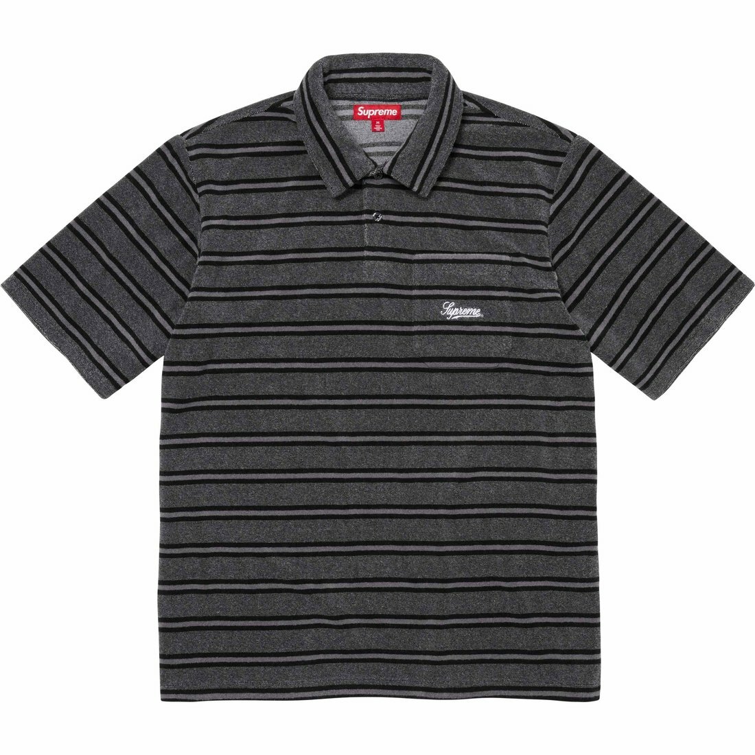 【代購】Supreme Stripe Terry S S Polo