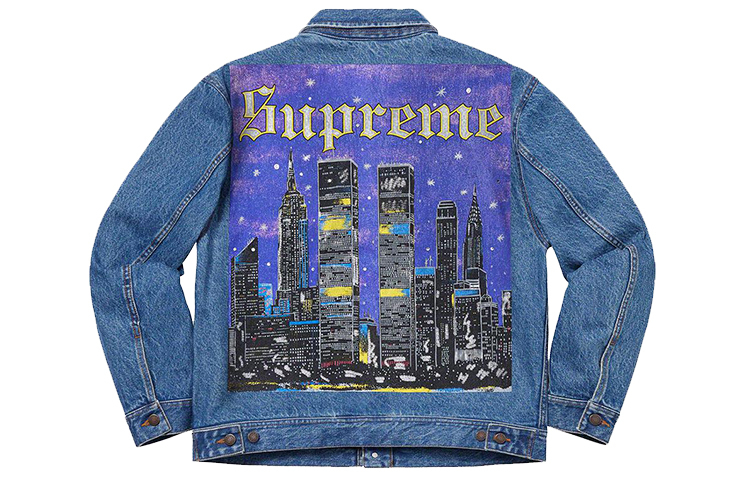 【代購】Supreme Studded Denim Trucker Jacket